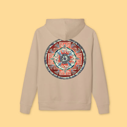 "Rojachakana" Organic Cruiser Hoodie (Font&Back Print)