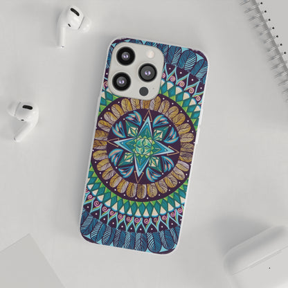 "AquilazurA Kryst'dala" Art Phone Armor (slim-fit) - Blue Flame Array Phone Case