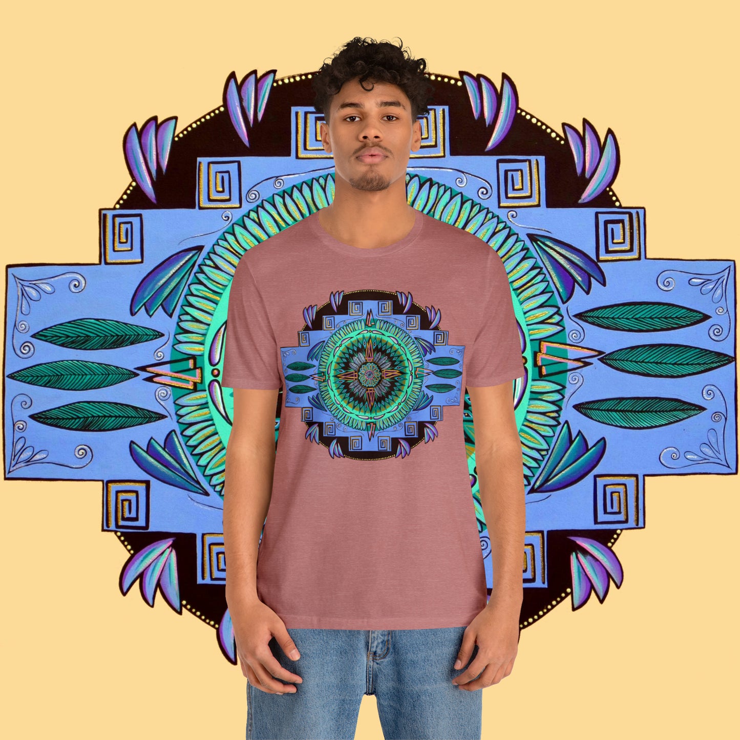 "Plumachakana" Lords & Ladies Tee - Blue Flame Array T-Shirt