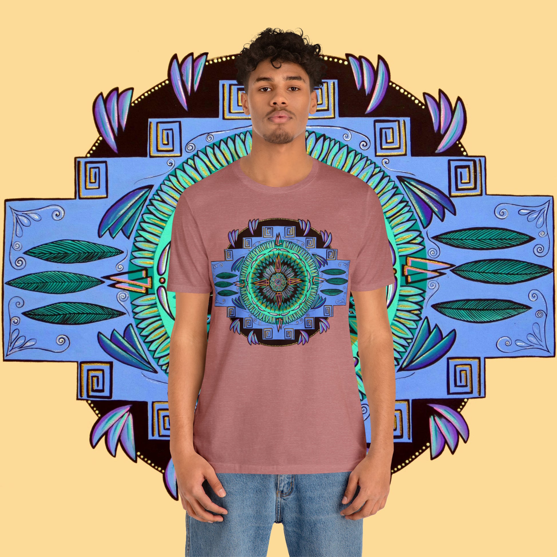 "Plumachakana" Lords & Ladies Tee - Blue Flame Array T-Shirt