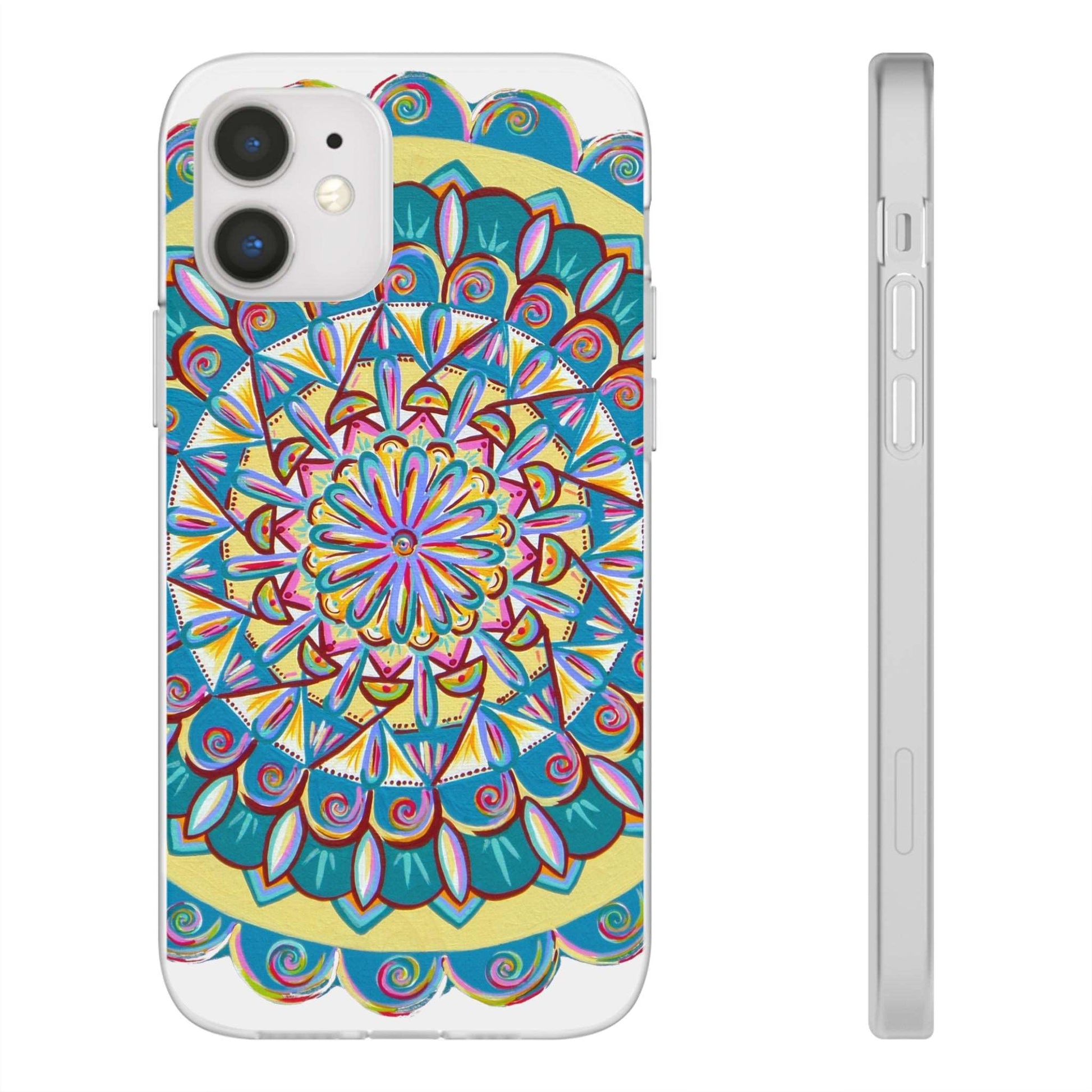 "Almandalayana" Art Phone Armor (slim-fit) - Blue Flame Array iPhone 12 Phone Case