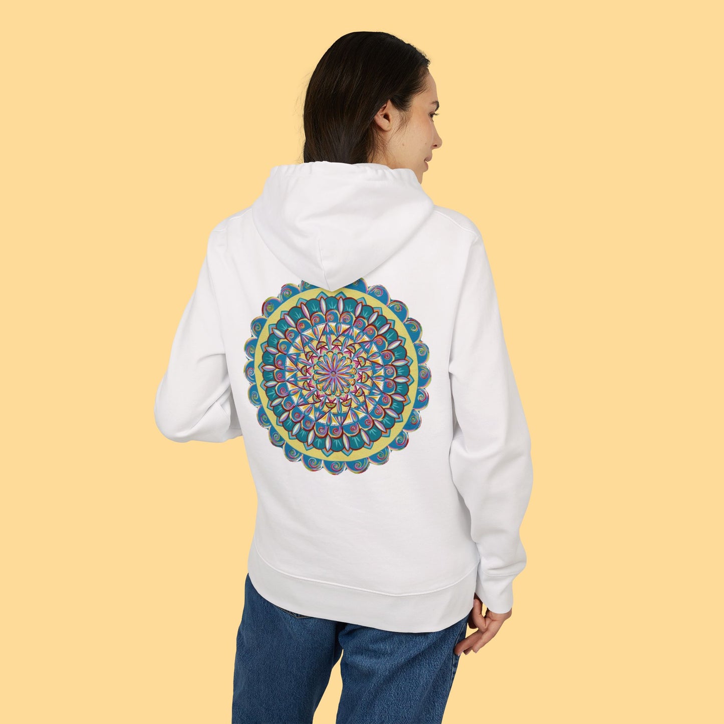 "Almandalayana" Organic Cruiser Hoodie (Font&Back Print)