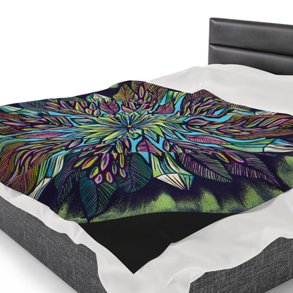 "Krystalhoja" Dreamcatcher Blanket - Blue Flame Array All Over Prints