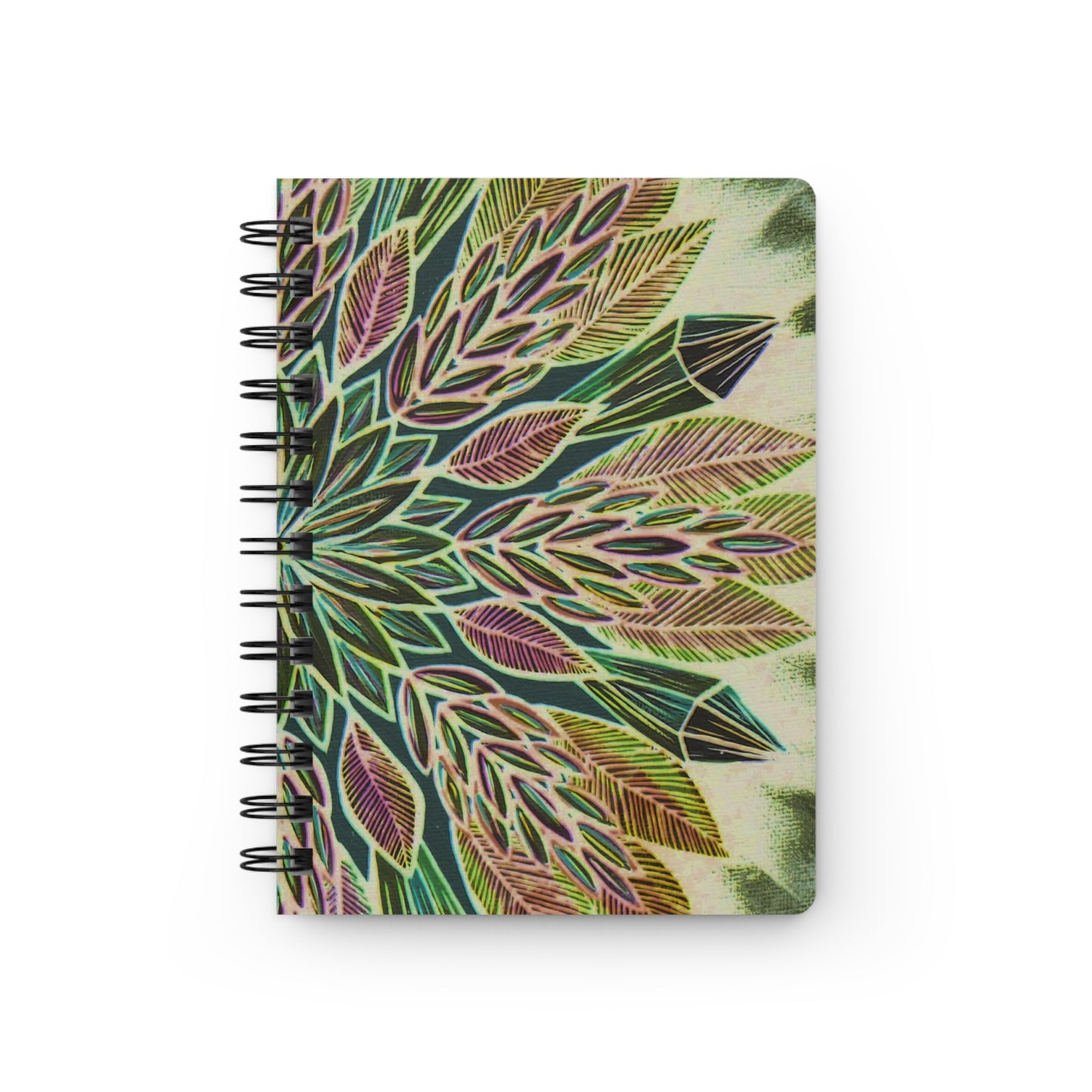 "Krystalhoja Verde" Spiral Bound Journal - Blue Flame Array Paper products