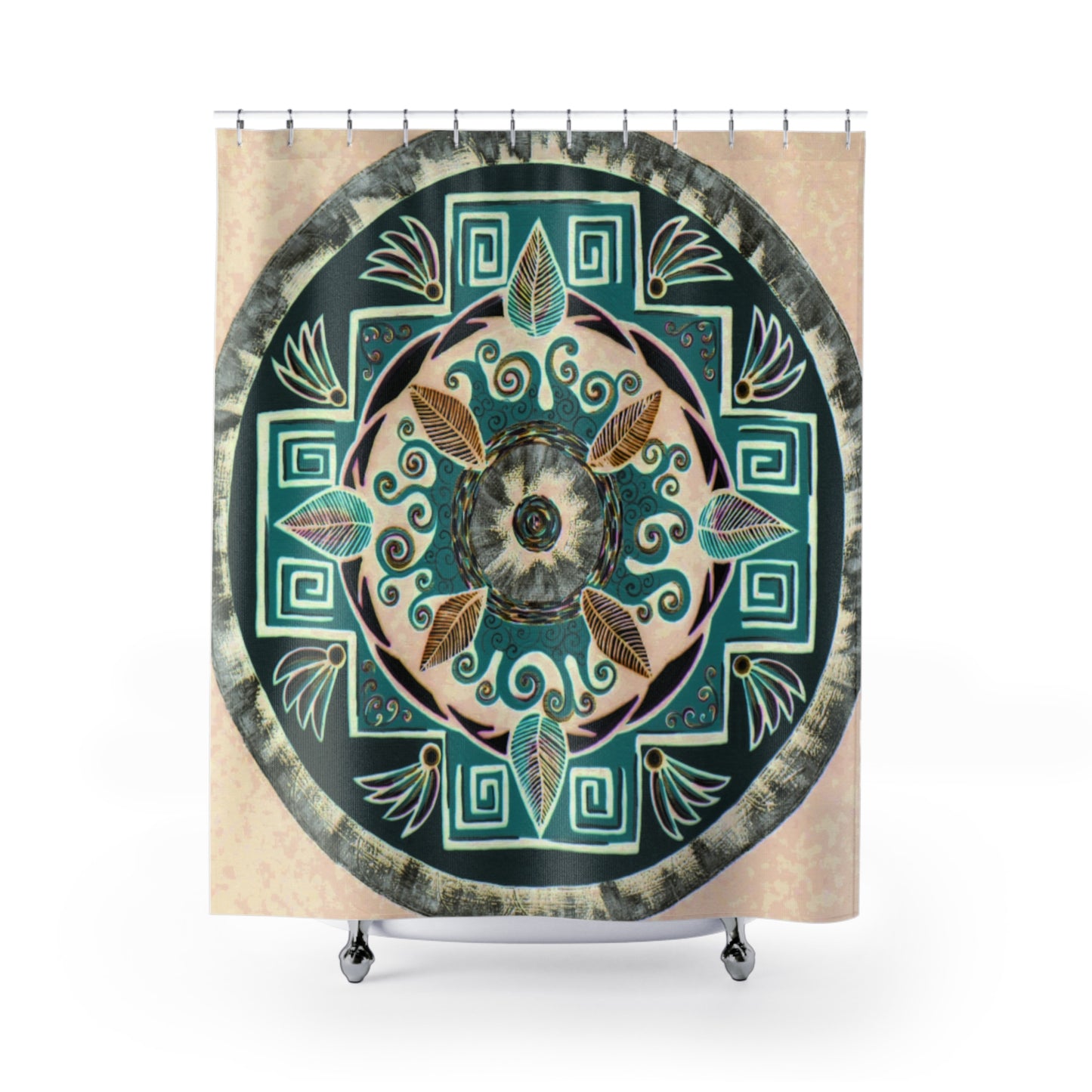 "Hojachakanazura" Shower Curtains - Blue Flame Array Home Decor