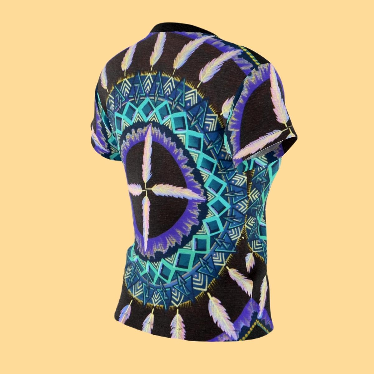 "Cuatro Vientos" Ladies T-Shirt - Blue Flame Array All Over Prints