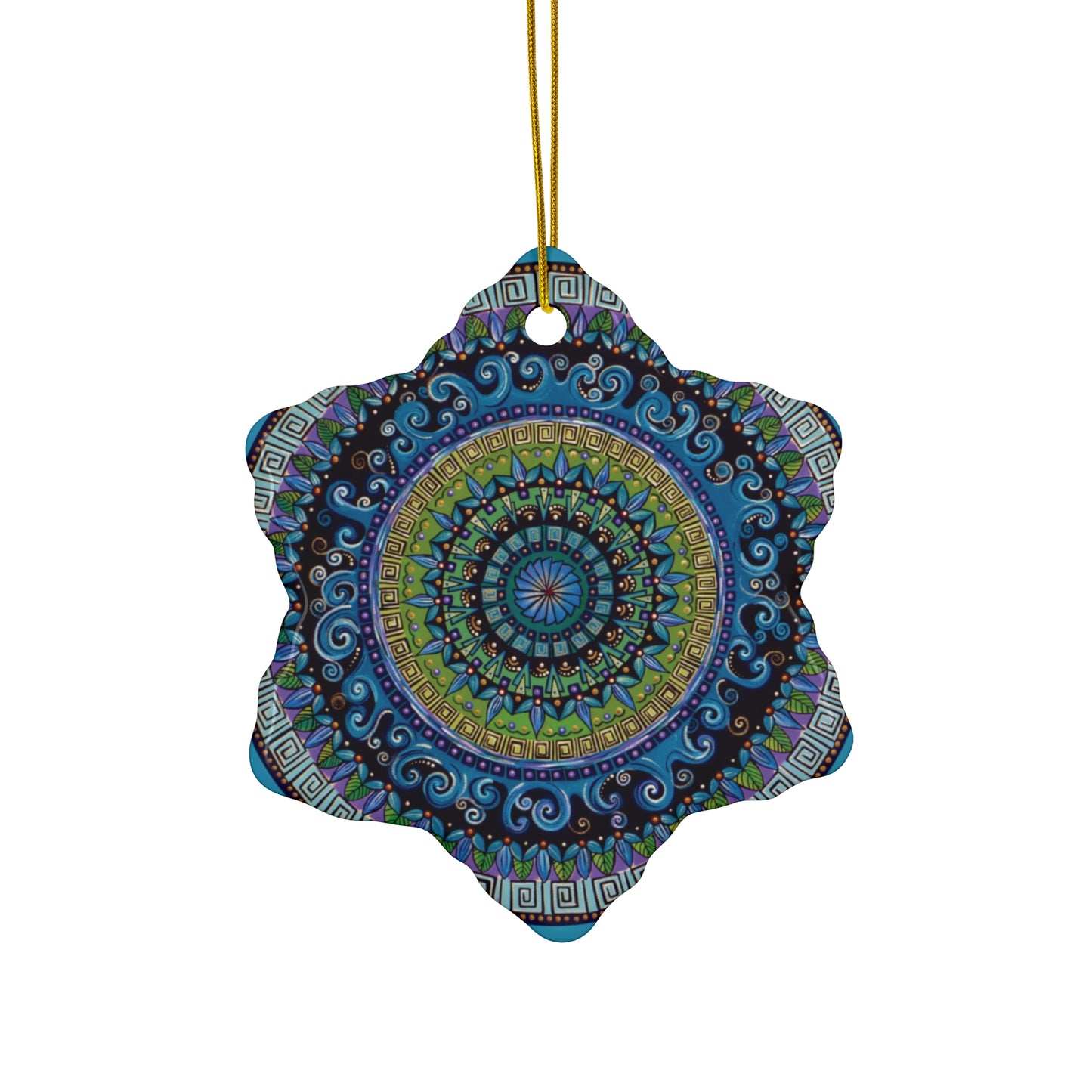 "Mandaquala" Ceramic Ornament