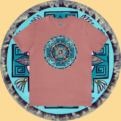 "Hojachakana" Lords & Ladies Tee - Blue Flame Array Heather Mauve / S T-Shirt