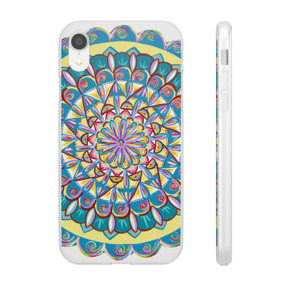 "Almandalayana" Art Phone Armor (slim-fit) - Blue Flame Array iPhone XR with gift packaging Phone Case