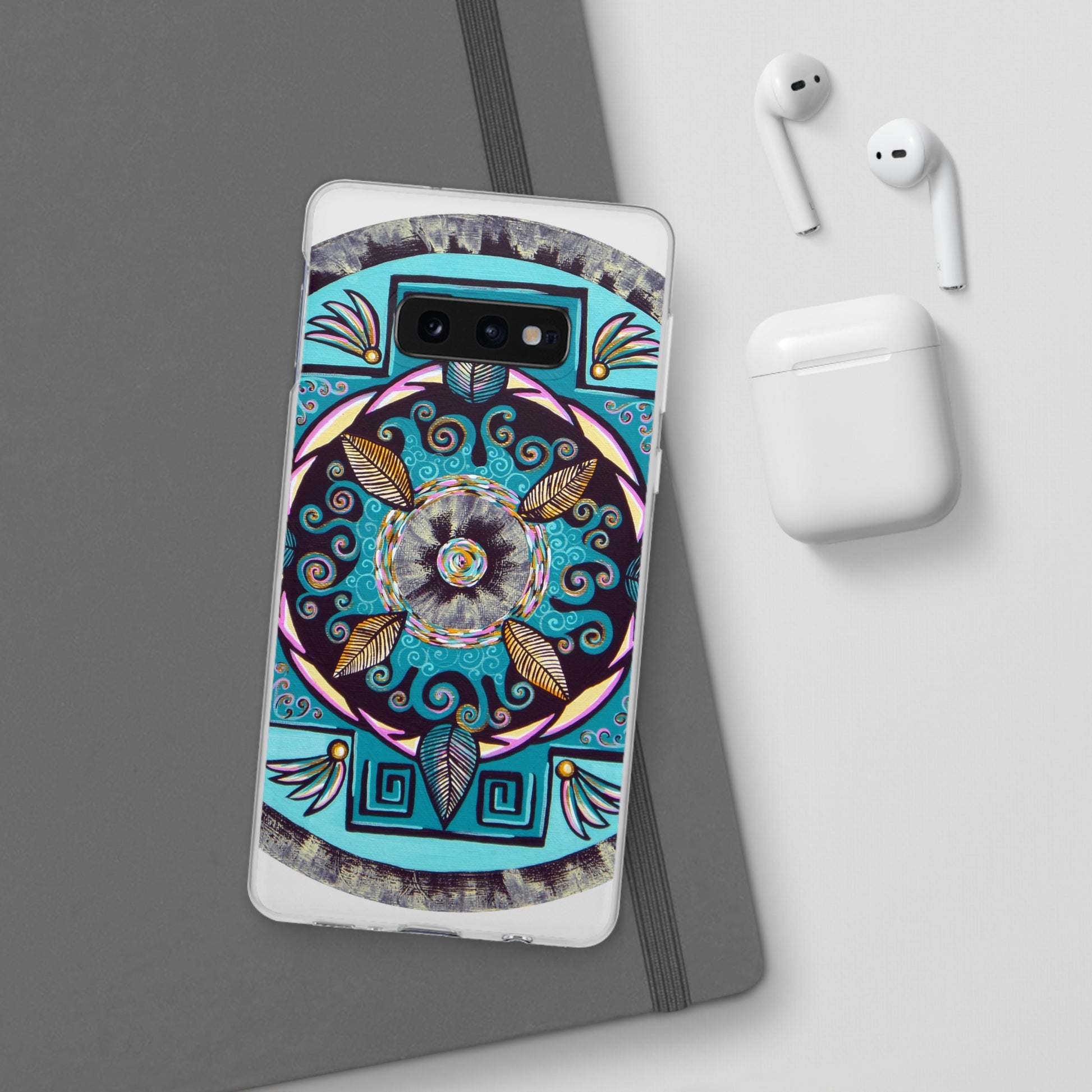 "Hojachakana" Art Phone Armor (slim-fit) - Blue Flame Array Phone Case