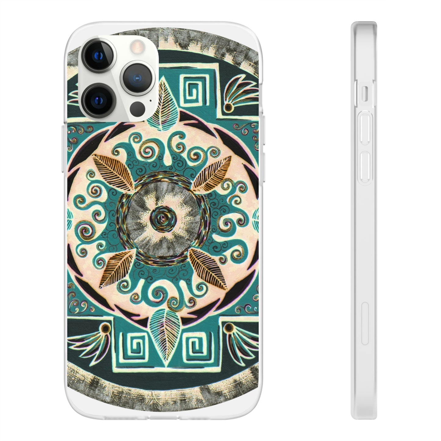 "Hojachakanazura" Art Phone Armor (slim-fit) - Blue Flame Array iPhone 12 Pro Phone Case