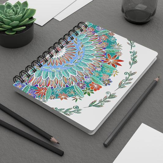 "Mandalavida Blanka" Spiral Bound Journal