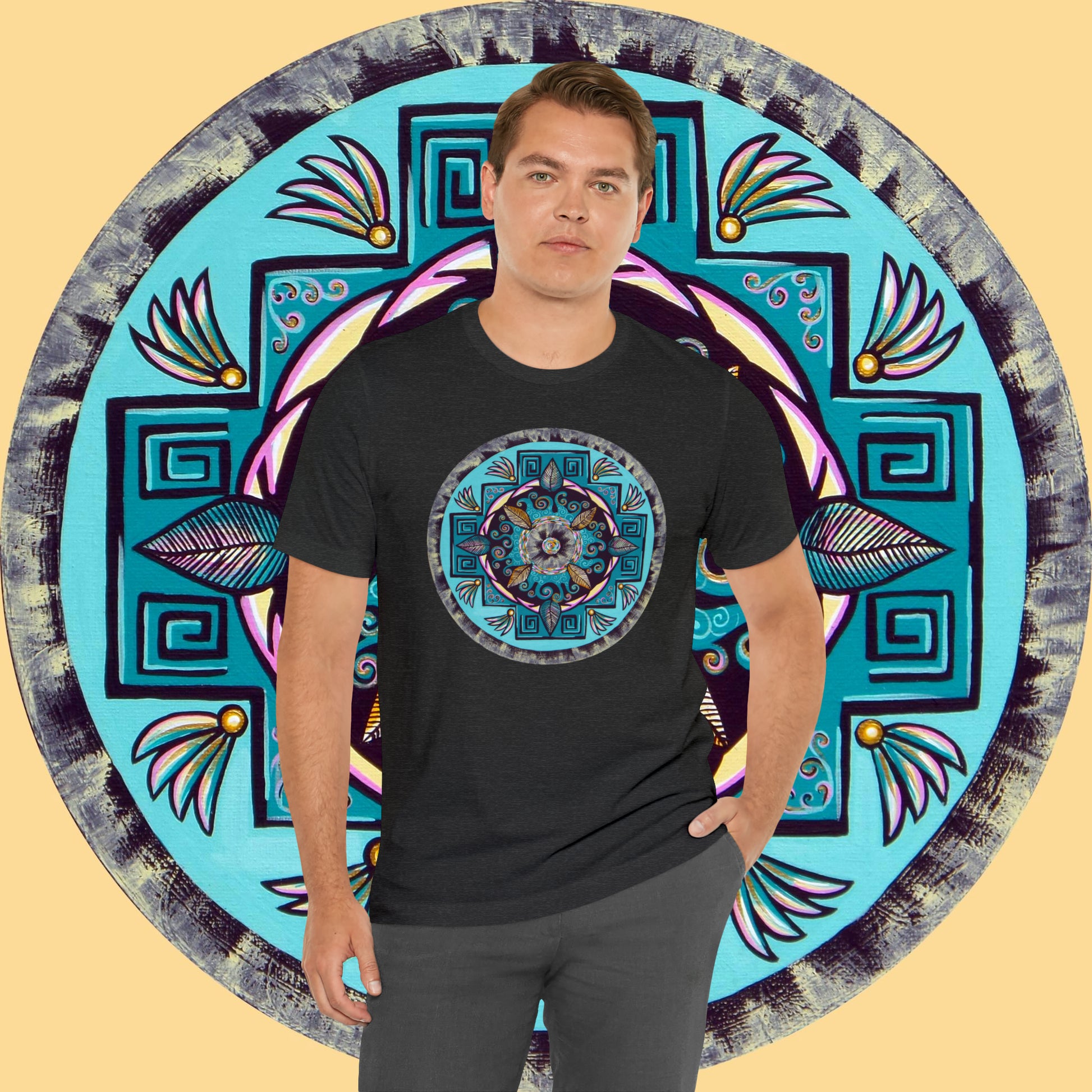 "Hojachakana" Lords & Ladies Tee - Blue Flame Array T-Shirt