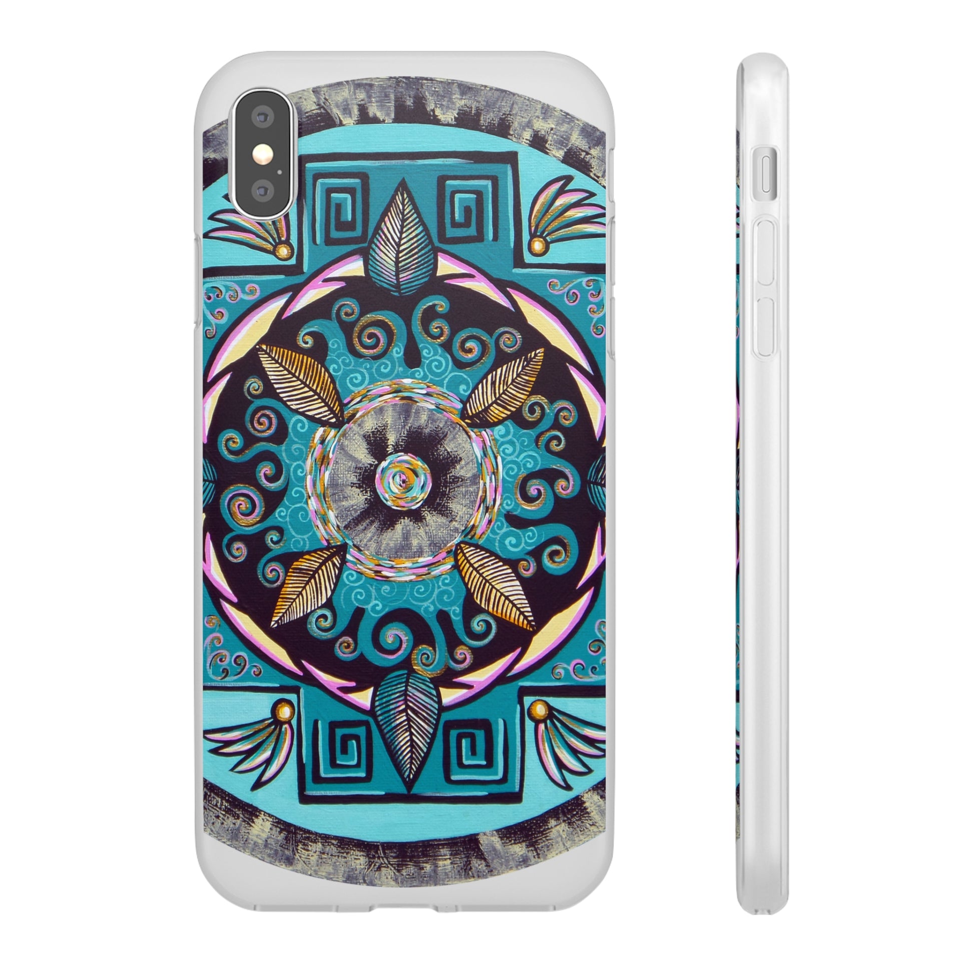 "Hojachakana" Art Phone Armor (slim-fit) - Blue Flame Array iPhone XS MAX with gift packaging Phone Case