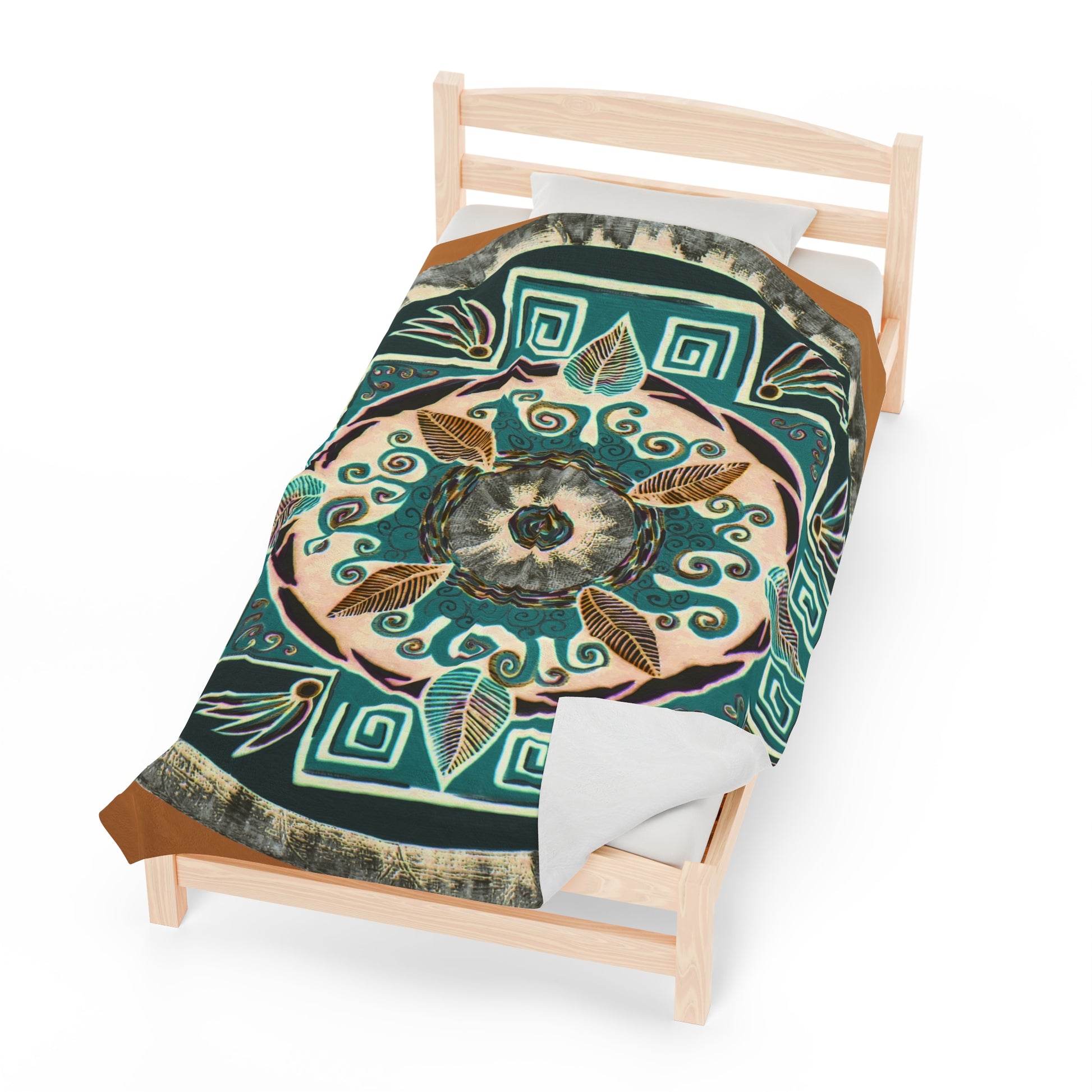 "Hojachakanazura" Dreamcatcher Blanket - Blue Flame Array All Over Prints