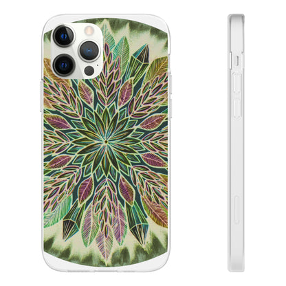 "Krystalhoja Verde" Art Phone Armor (slim-fit) - Blue Flame Array iPhone 12 Pro Phone Case