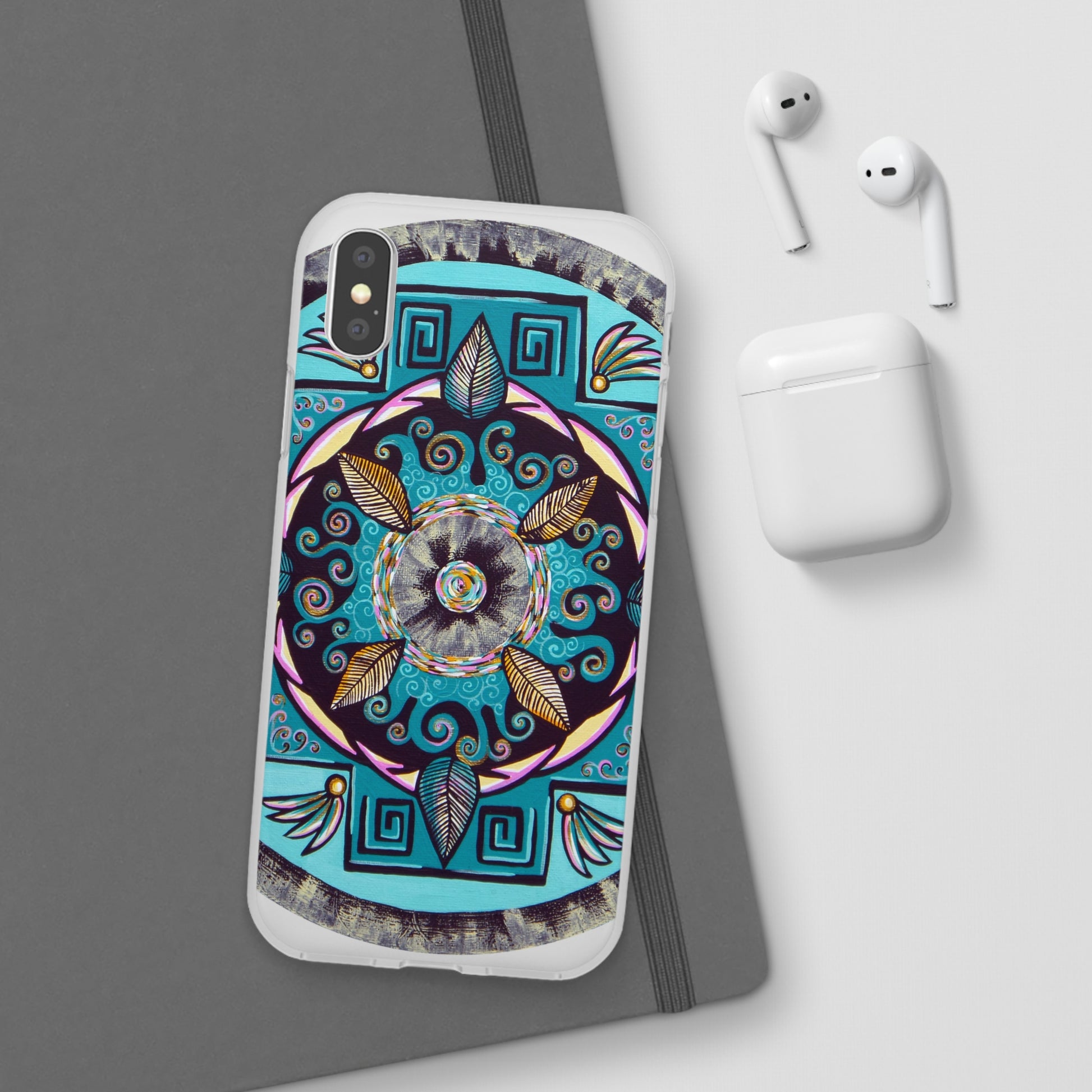 "Hojachakana" Art Phone Armor (slim-fit) - Blue Flame Array Phone Case