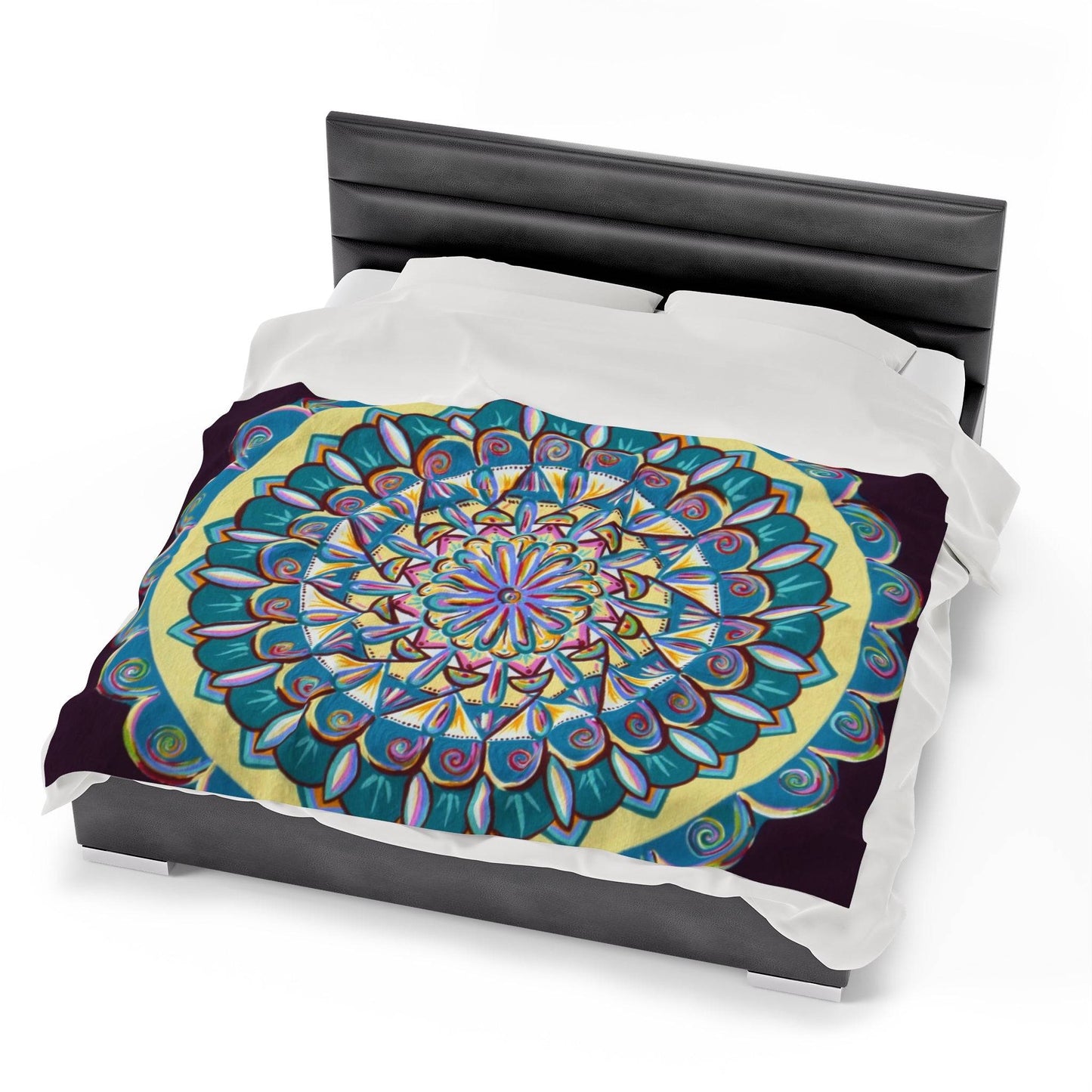 "Almandalayana" Dreamcatcher Blanket - Blue Flame Array All Over Prints