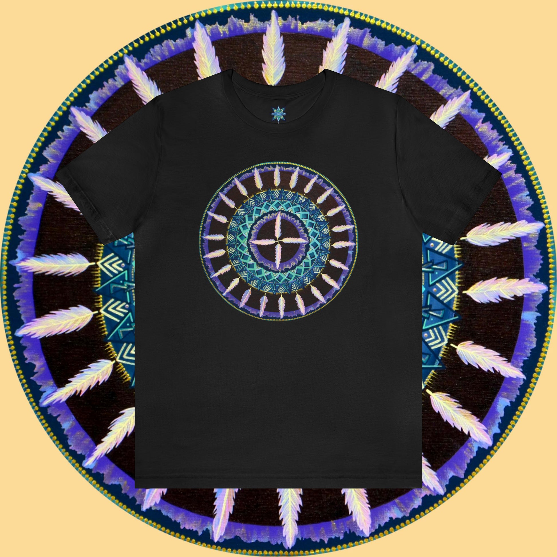 "Cuatro Vientos" Lords & Ladies Tee - Blue Flame Array Black / S T-Shirt