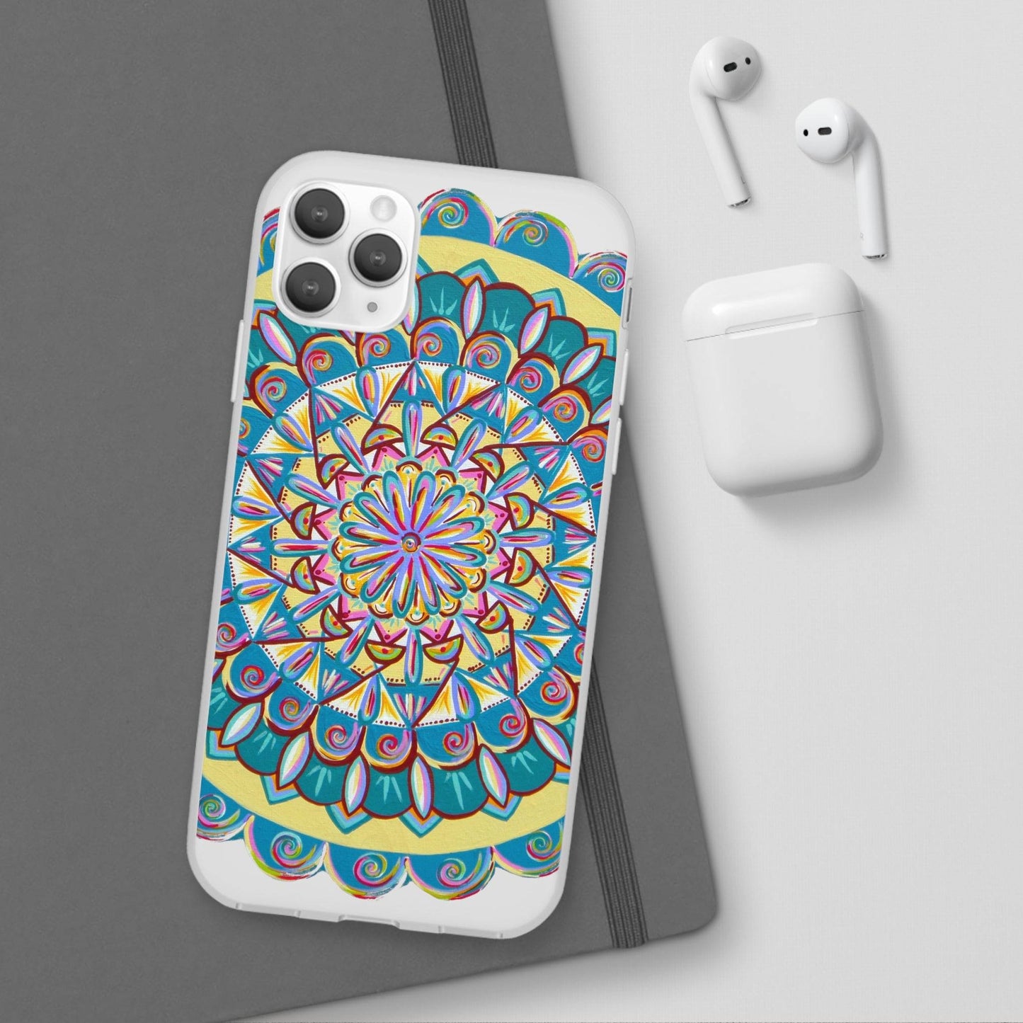 "Almandalayana" Art Phone Armor (slim-fit) - Blue Flame Array Phone Case