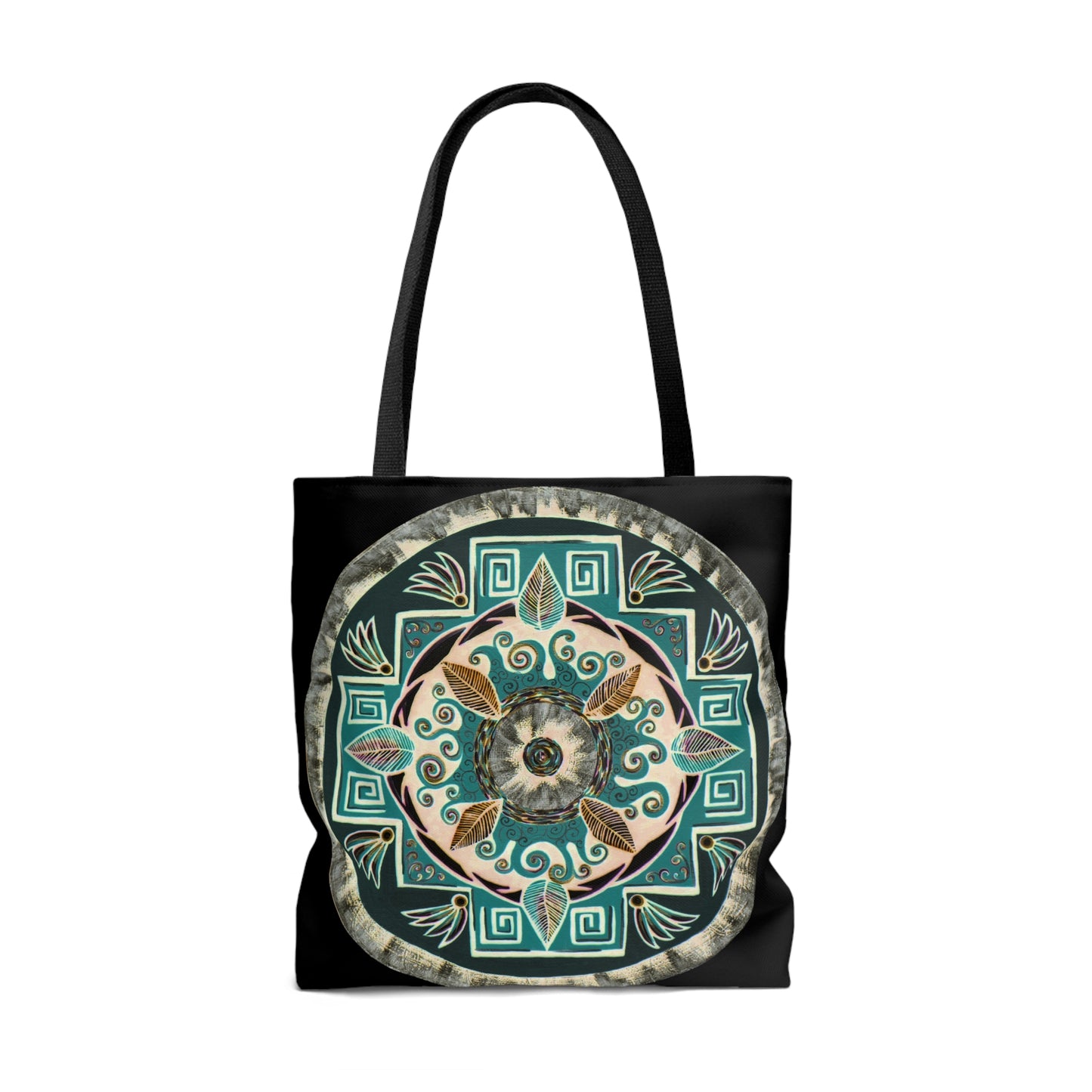 "Hojachakanazura" Tote Bag (All-Over-Print) - Blue Flame Array Bags