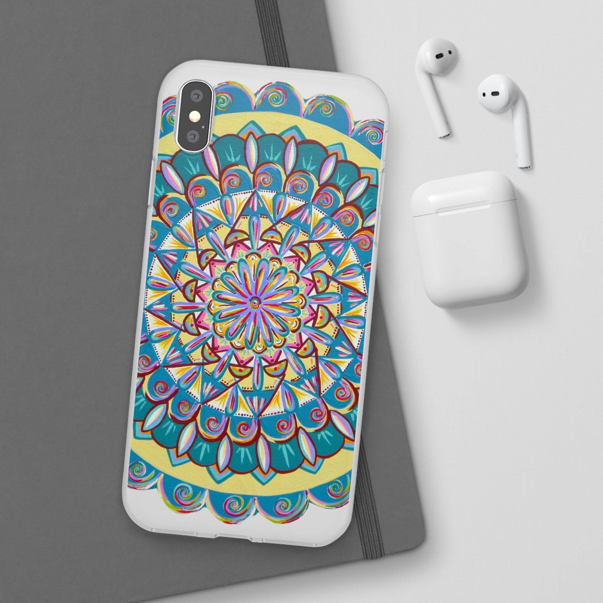 "Almandalayana" Art Phone Armor (slim-fit) - Blue Flame Array Phone Case