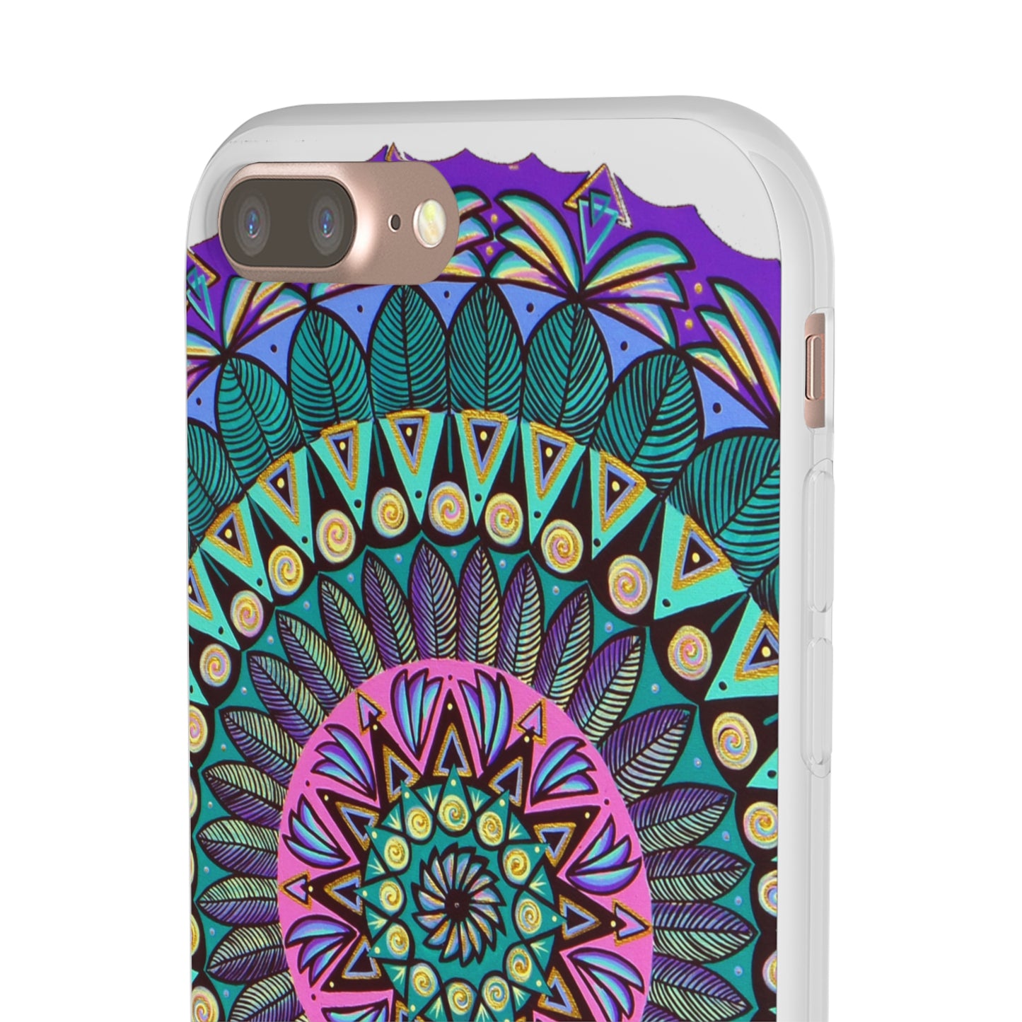 "Mandaladiosa" Art Phone Armor (slim-fit) - Blue Flame Array Phone Case