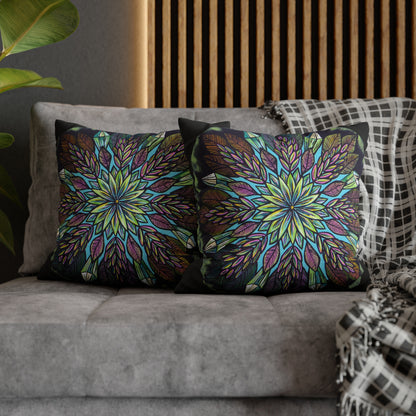 "Krystalhoja" Dreamcatcher Pillow Cover - Blue Flame Array Home Decor