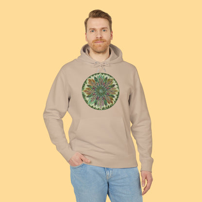 "Krystalhoja Verde" Organic Cruiser Hoodie (Font&Back Print)