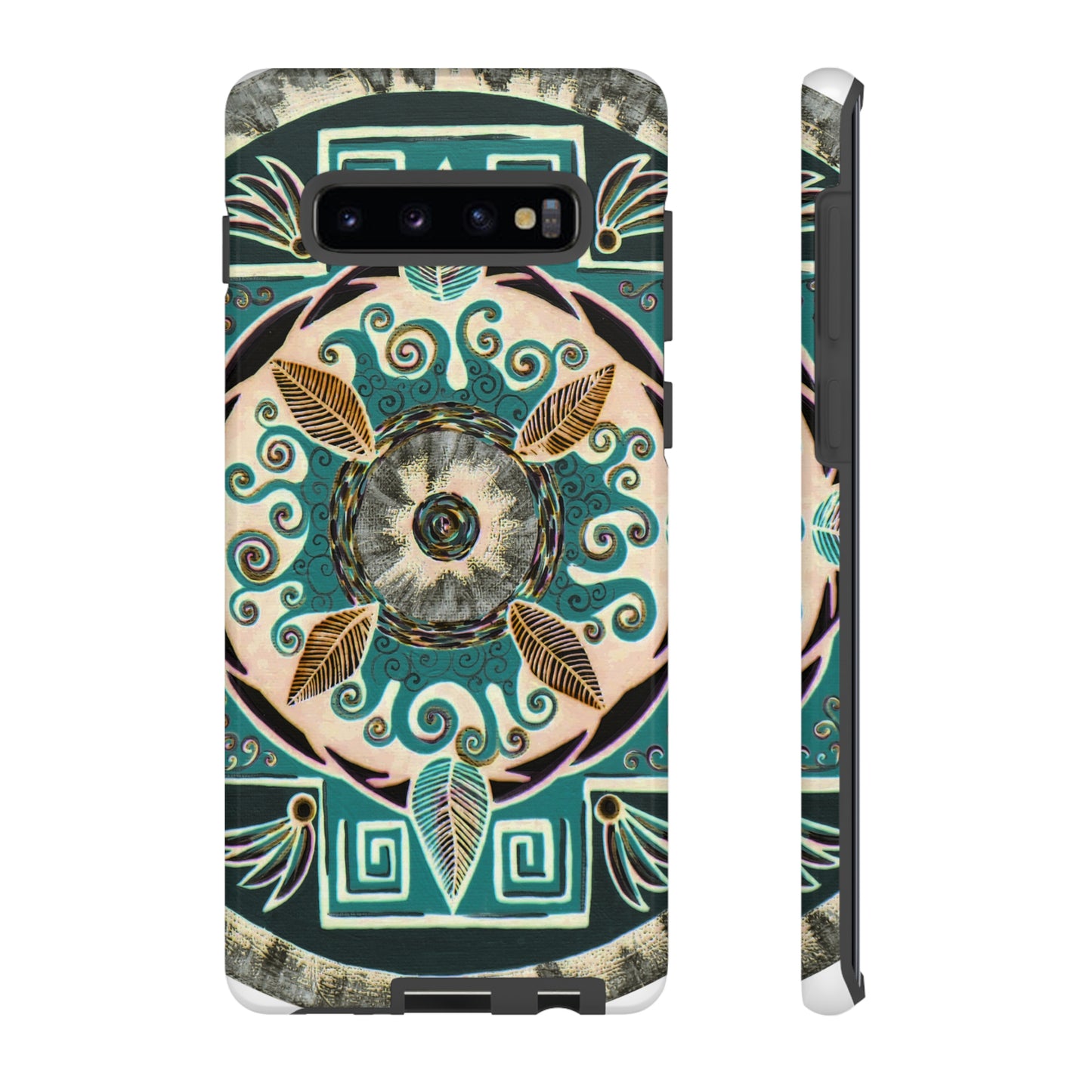 "Hojachakanazura" Art Phone Armor - Blue Flame Array Samsung Galaxy S10 Plus / Glossy Phone Case