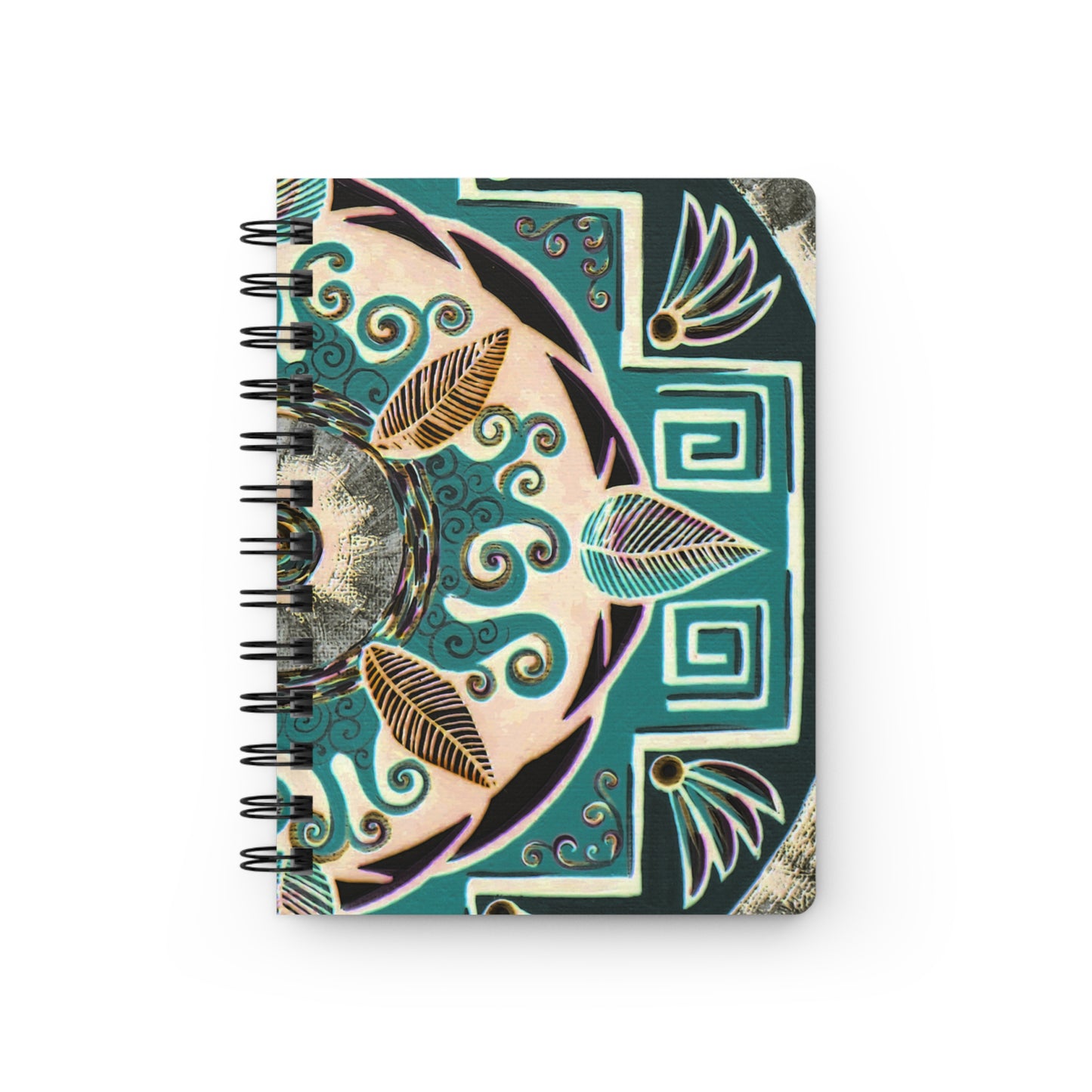 "Hojachakanazura" Spiral Bound Journal - Blue Flame Array Paper products