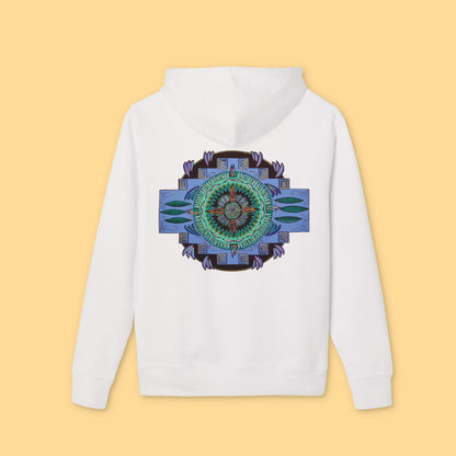 "Plumachakana" Organic Cruiser Hoodie (Font&Back Print)