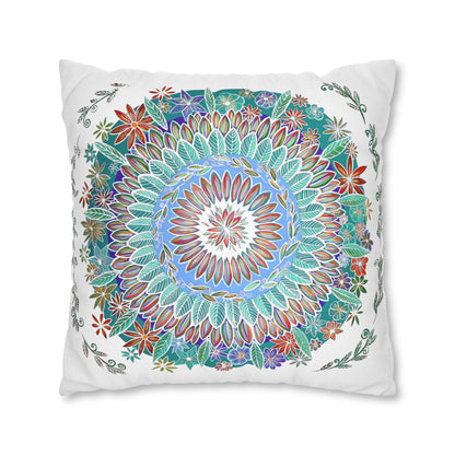 "Mandalavida Blanka" Dreamcatcher Pillow Cover