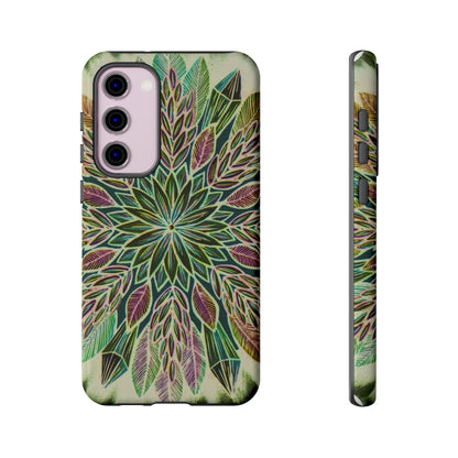 "Krystalhoja Verde" Art Phone Armor - Blue Flame Array Samsung Galaxy S23 Plus / Glossy Phone Case