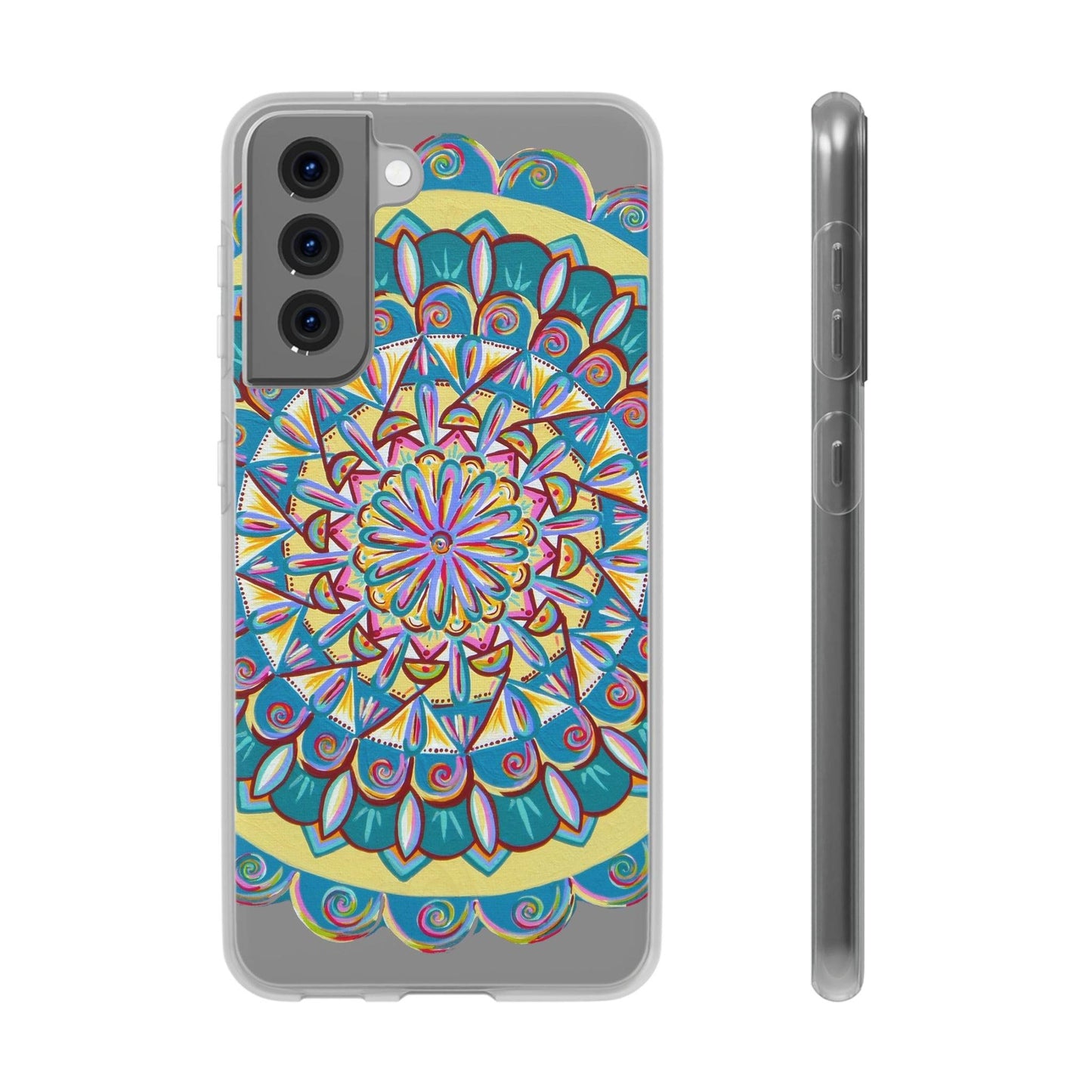 "Almandalayana" Art Phone Armor (slim-fit) - Blue Flame Array Samsung Galaxy S21 with gift packaging Phone Case