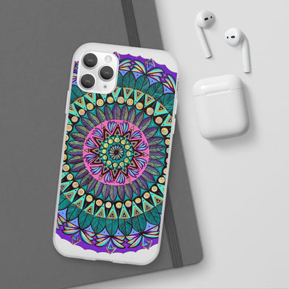 "Mandaladiosa" Art Phone Armor (slim-fit) - Blue Flame Array Phone Case