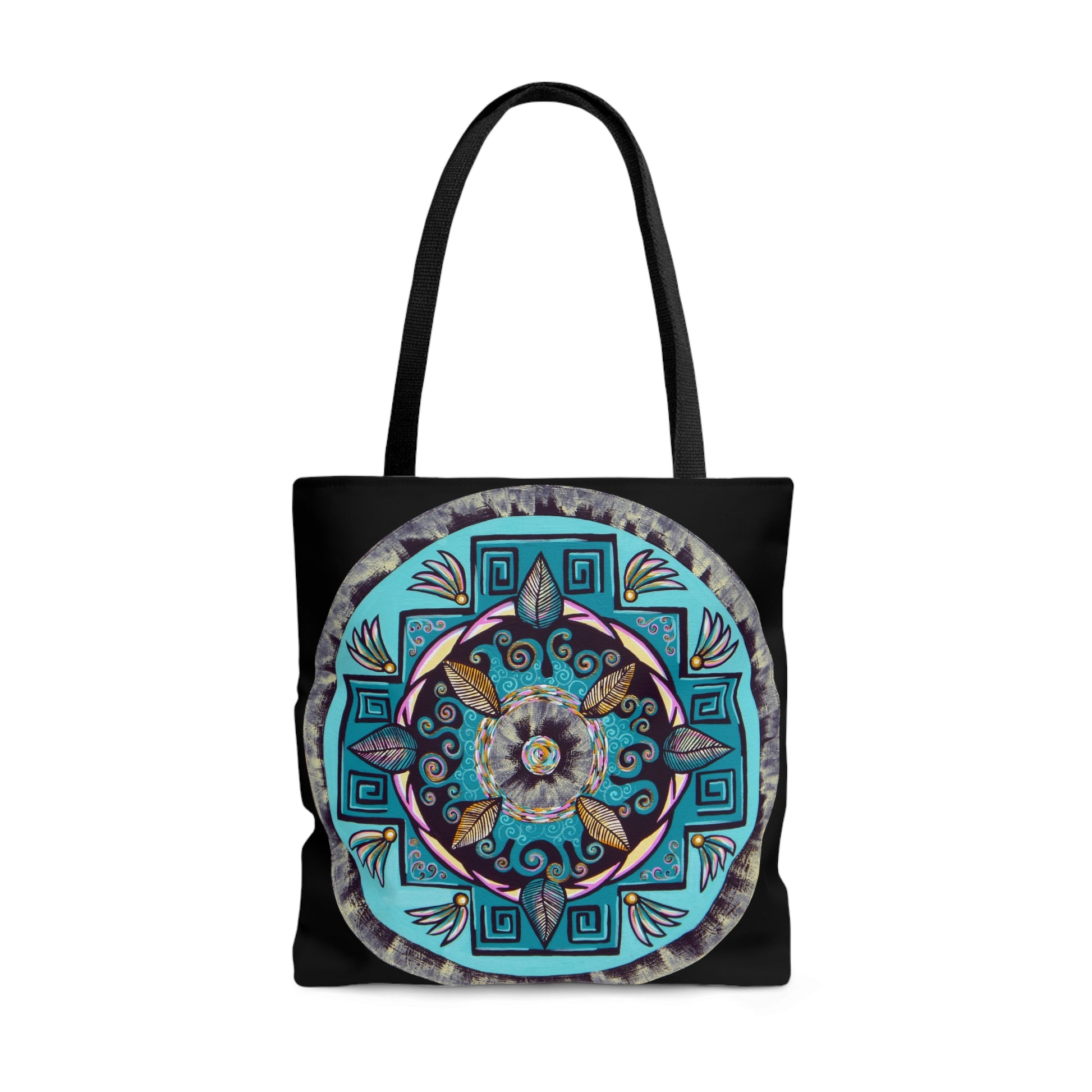 "Hojachakana" Tote Bag (All-Over-Print) - Blue Flame Array Bags