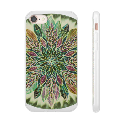 "Krystalhoja Verde" Art Phone Armor (slim-fit) - Blue Flame Array iPhone 8 with gift packaging Phone Case