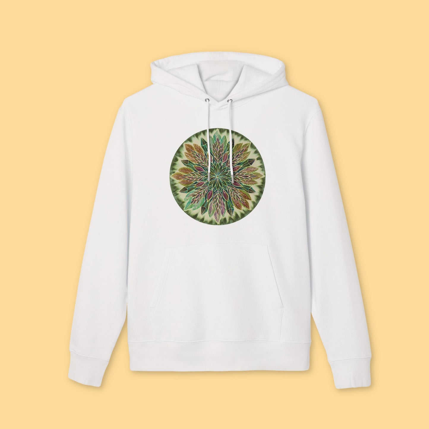 "Krystalhoja Verde" Organic Cruiser Hoodie (Font&Back Print)