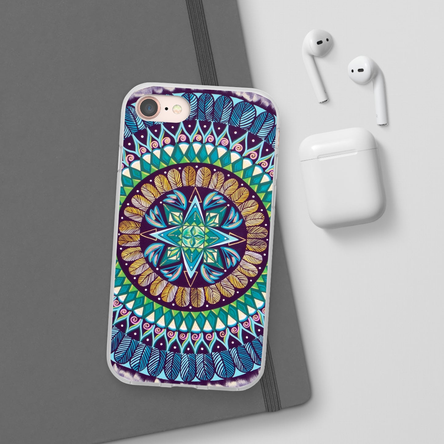 "AquilazurA Kryst'dala" Art Phone Armor (slim-fit) - Blue Flame Array Phone Case