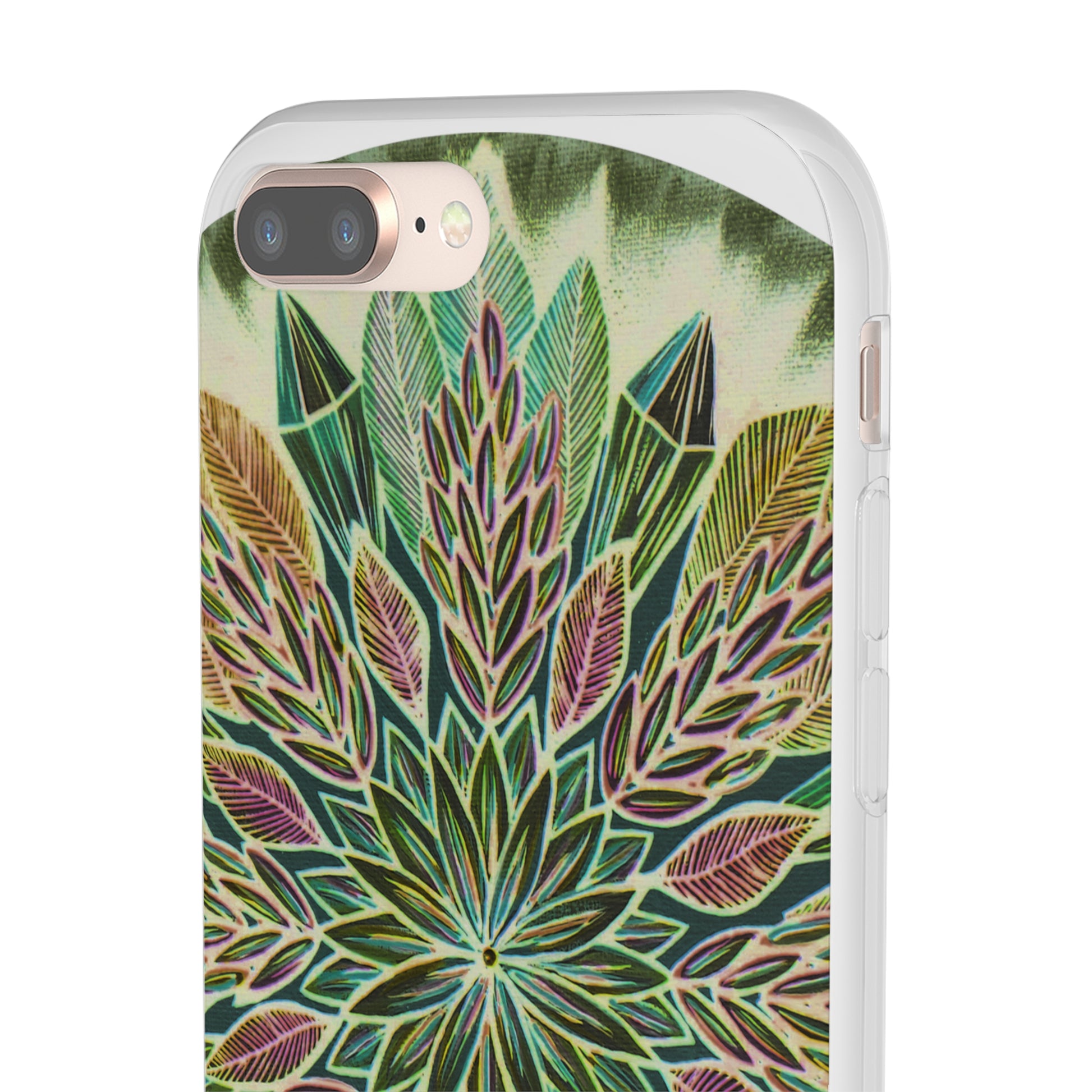 "Krystalhoja Verde" Art Phone Armor (slim-fit) - Blue Flame Array Phone Case