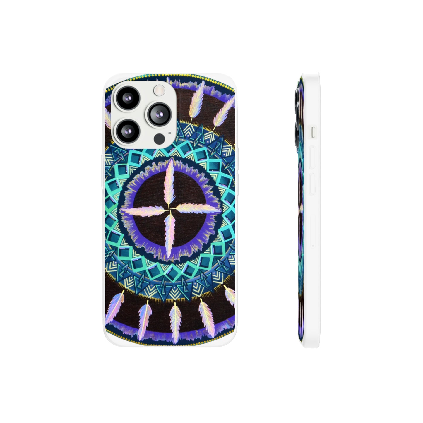 "Cuatro Vientos" Art Phone Armor (slim-fit) - Blue Flame Array iPhone 13 Pro with gift packaging Phone Case