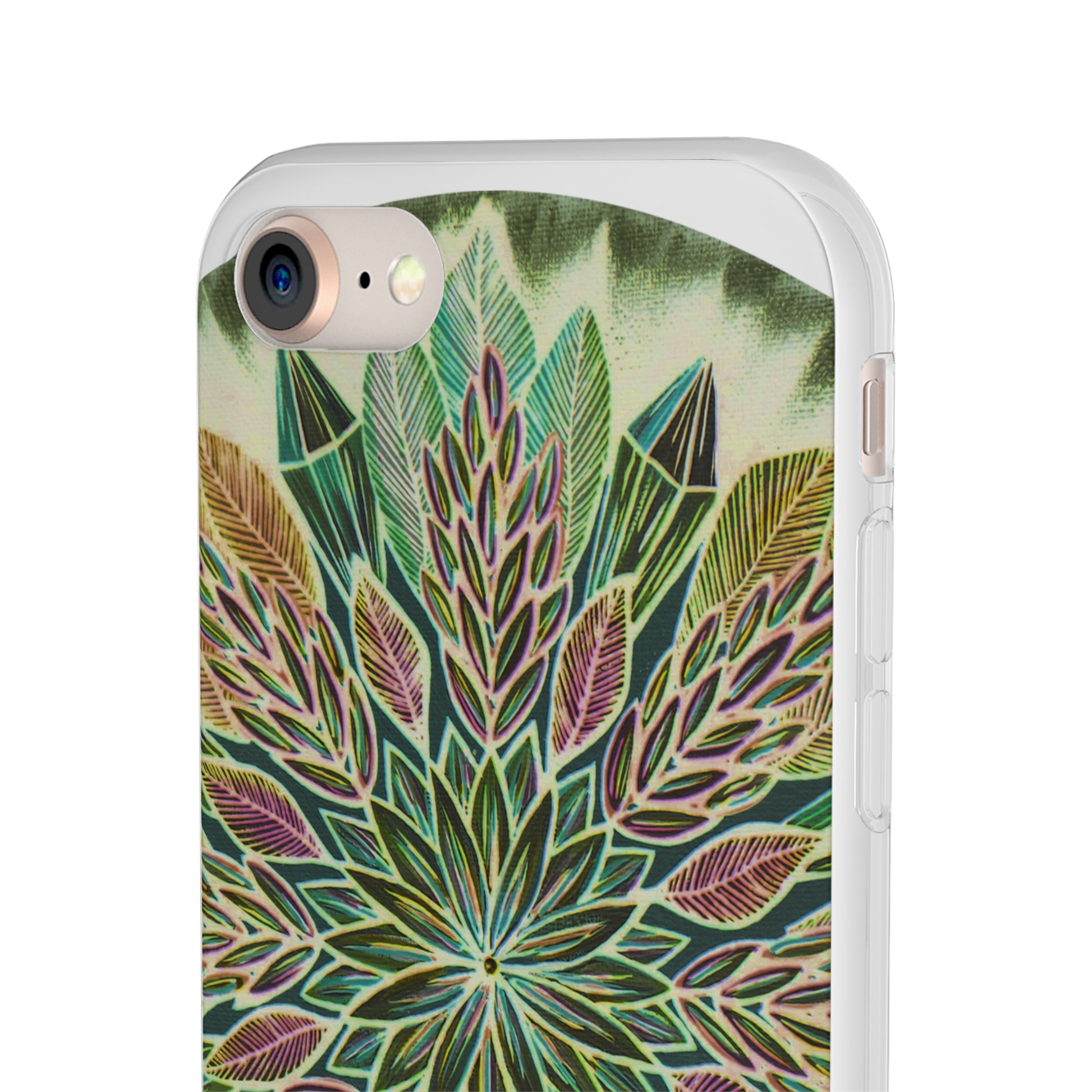 "Krystalhoja Verde" Art Phone Armor (slim-fit) - Blue Flame Array Phone Case