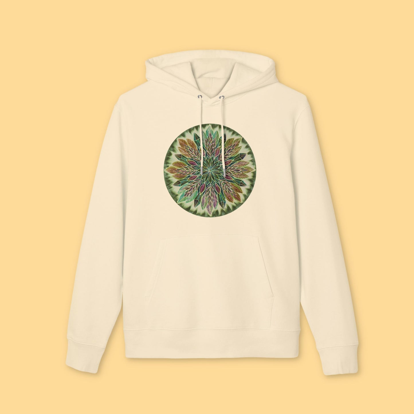 "Krystalhoja Verde" Organic Cruiser Hoodie (Font&Back Print)