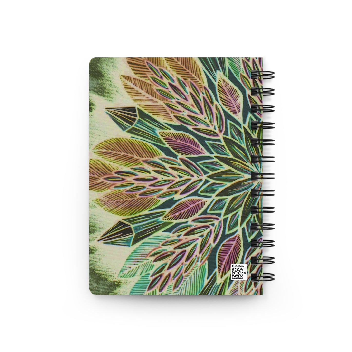 "Krystalhoja Verde" Spiral Bound Journal - Blue Flame Array Paper products