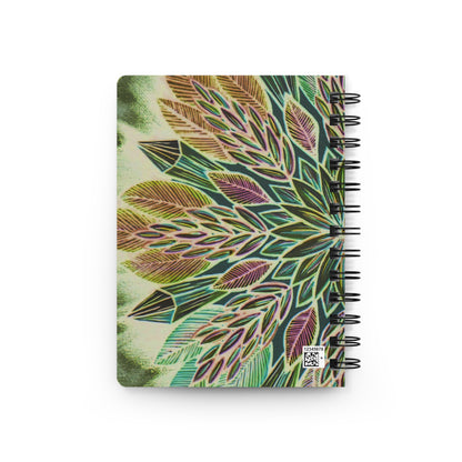 "Krystalhoja Verde" Spiral Bound Journal - Blue Flame Array Paper products