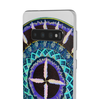 "Cuatro Vientos" Art Phone Armor (slim-fit) - Blue Flame Array Phone Case