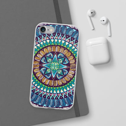 "AquilazurA Kryst'dala" Art Phone Armor (slim-fit) - Blue Flame Array Phone Case