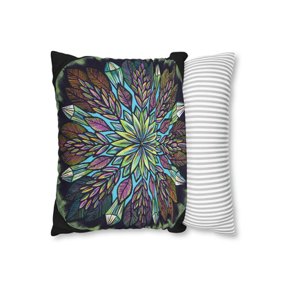 "Krystalhoja" Dreamcatcher Pillow Cover - Blue Flame Array Home Decor