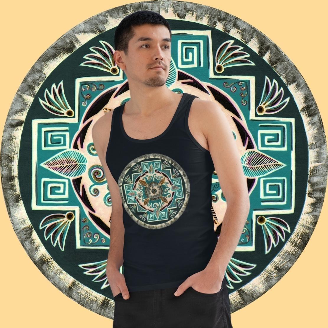 "Hojachakanazura" Lords Organic Tank Top - Blue Flame Array Tank Top